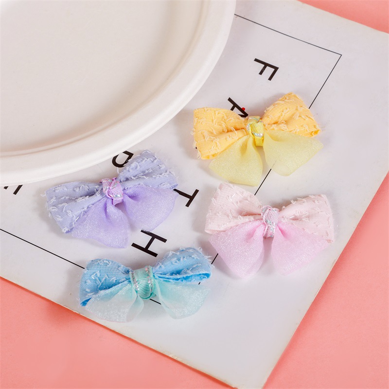 new small fresh bow accessories children‘s hair accessories hairpin hairpin jewelry accessories handmade diy bow