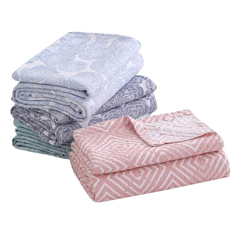 vhm7纱布毛巾被纯棉成人空调毯沙发毯午睡盖毯春夏季床上用老