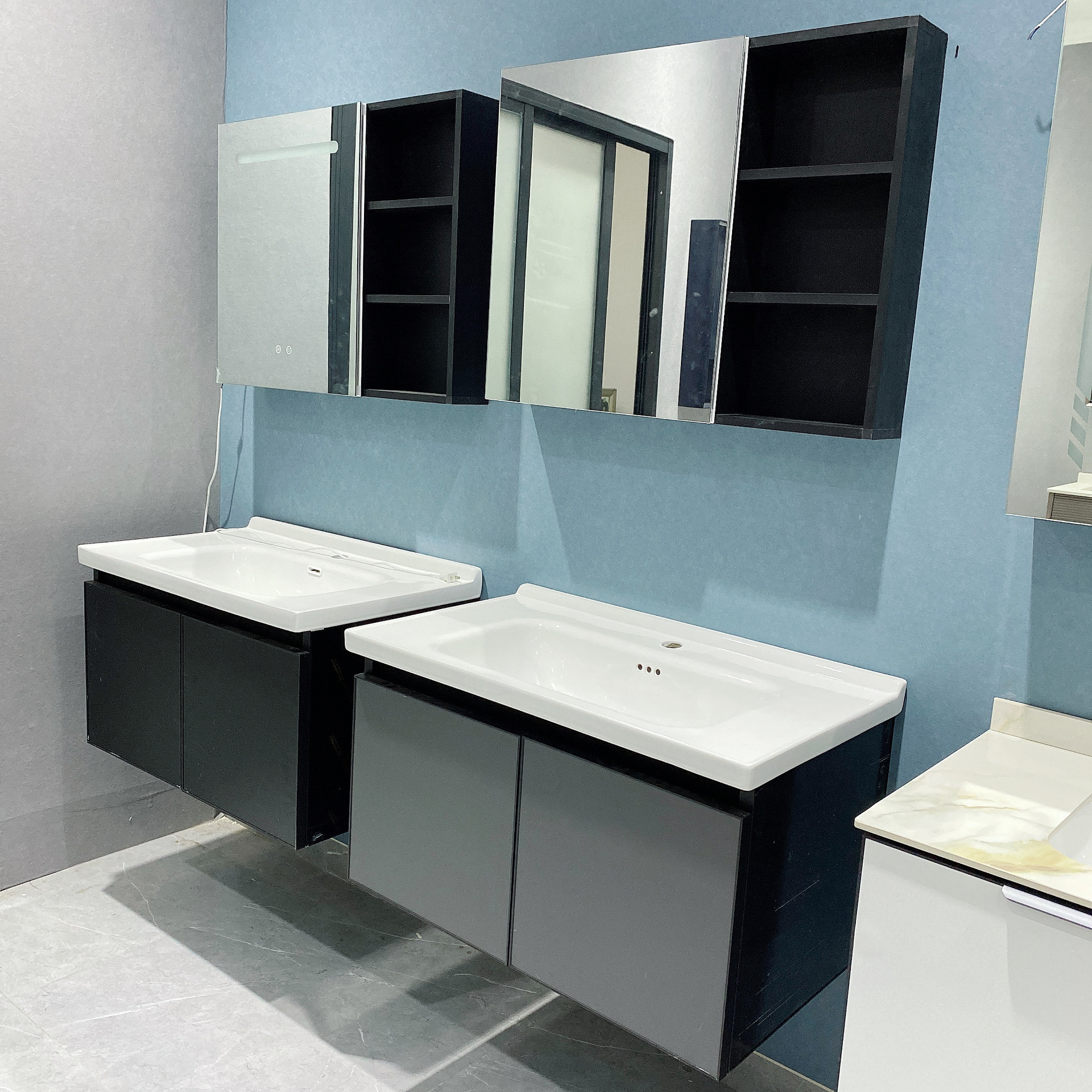 2022新款太空铝蜂窝板浴室柜组合小户型卫生间洗手台盆柜洗漱台