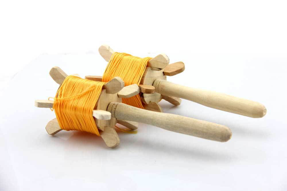 传统木拐子 白木拐子 风筝线轴 潍坊风筝放飞工具 超低价