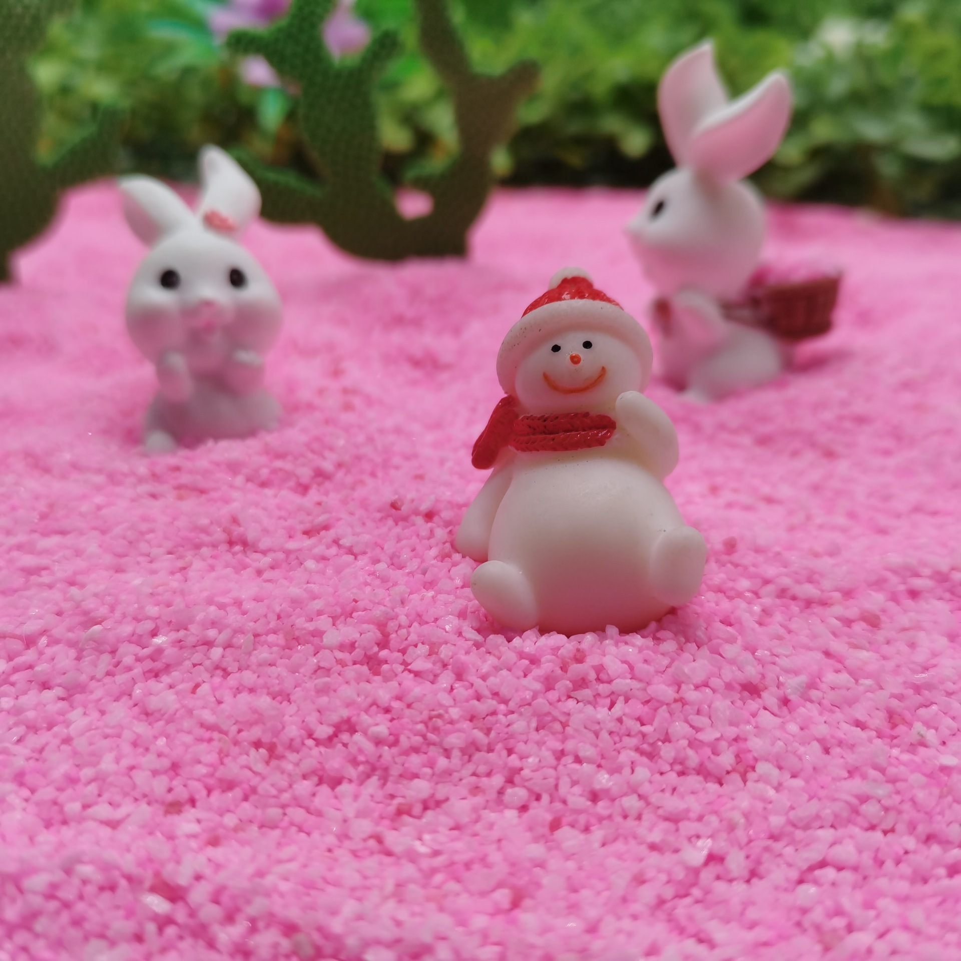 批发网红粉砂染色彩砂烧结彩砂人造粉色景区沙滩砂儿童娱乐用砂