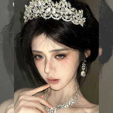 公主皇冠发箍水钻高级感头箍女孩十八岁成年礼生日发卡高端发饰