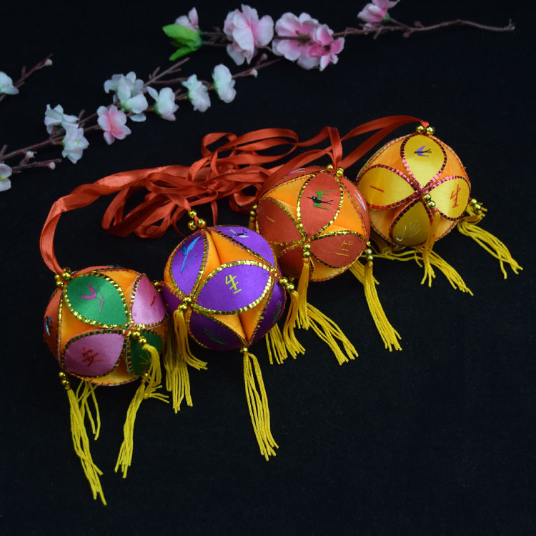 民族绣球广西壮族绣球纯手工精致缎面刺绣婚庆舞台表演道具纪念品