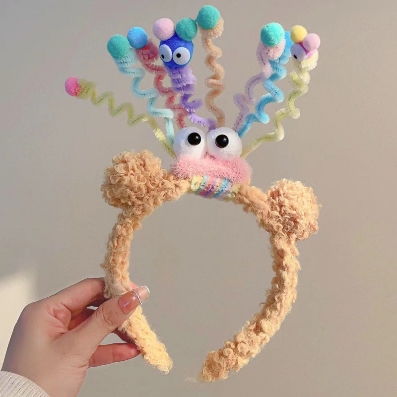 网红情侣个性搞笑发箍时尚可爱风创意少女闺蜜沙恶搞头箍头饰