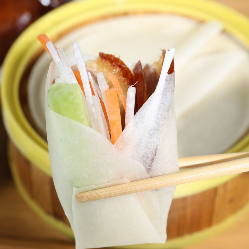 北京烤鸭饼皮春饼薄饼皮筋饼荷叶饼面皮京酱饼60/100张特惠现做