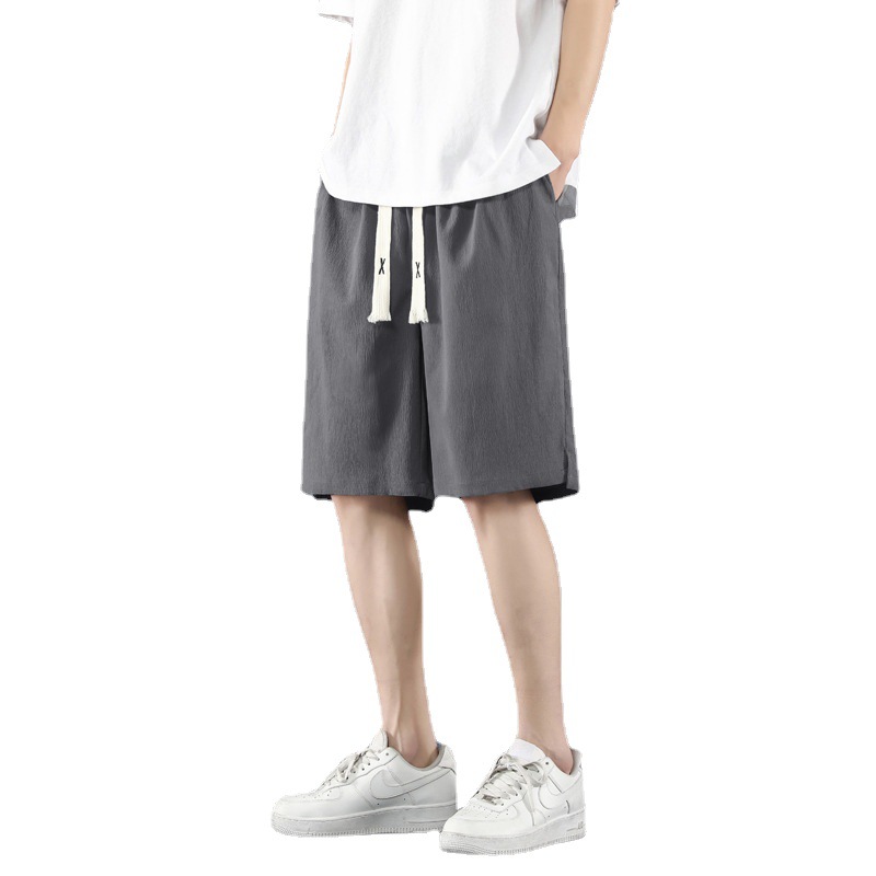 Ice Silk Shorts Boys Summer Thin Basketball Sports Quick-Drying Beach Capris Loose Cargo Leisure Fifth Pants