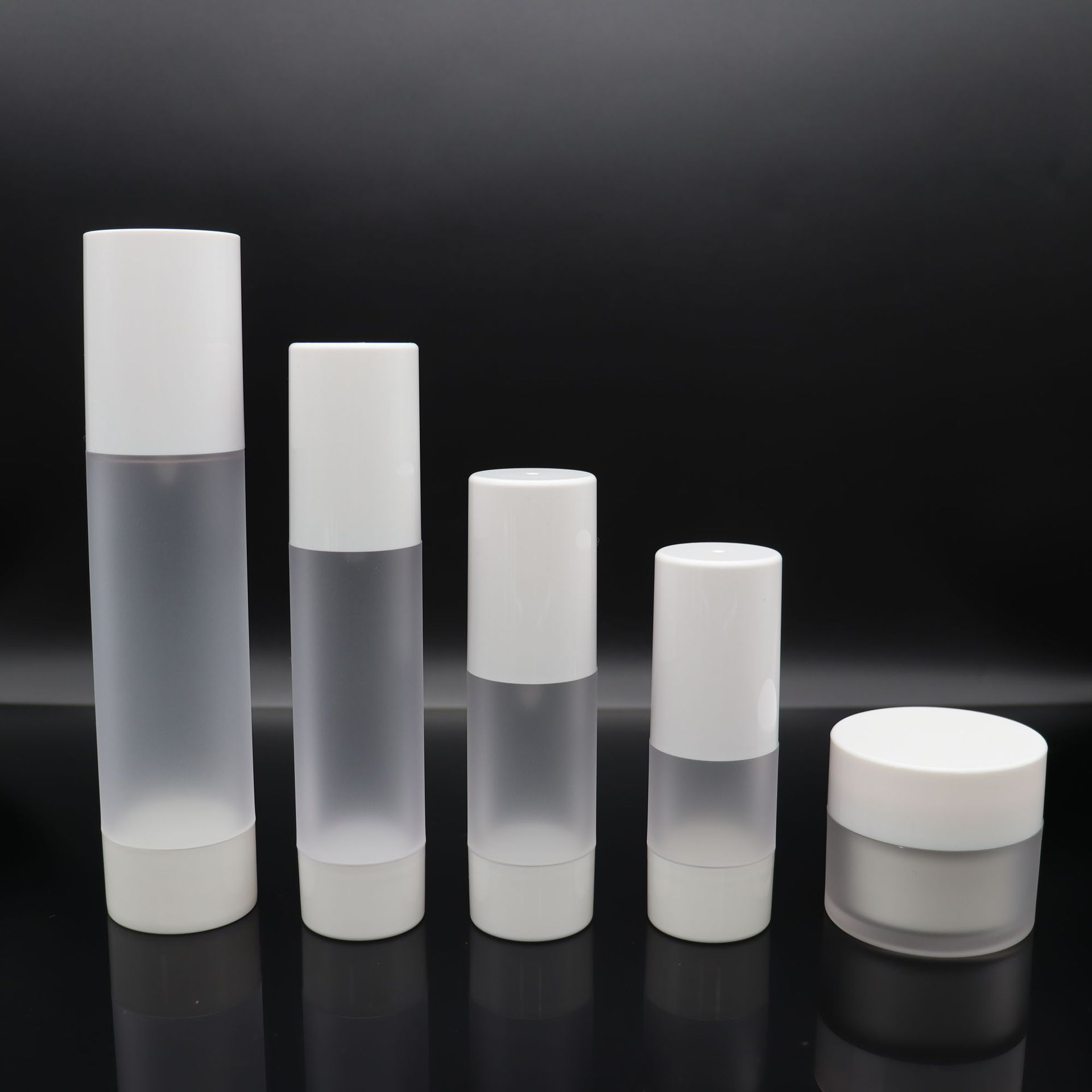 化妆品包材空瓶 蒙砂真空瓶水乳精华膏霜瓶套装 按压式分装瓶现货