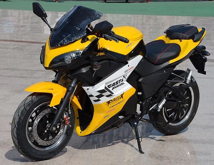 地平线电动车s款b72v电摩电瓶车摩托车大跑车祖玛公路赛街车大型