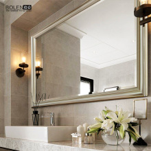 6B76 美式奢华浴室镜子欧式简约浴室柜镜子壁挂防水洗手间镜子