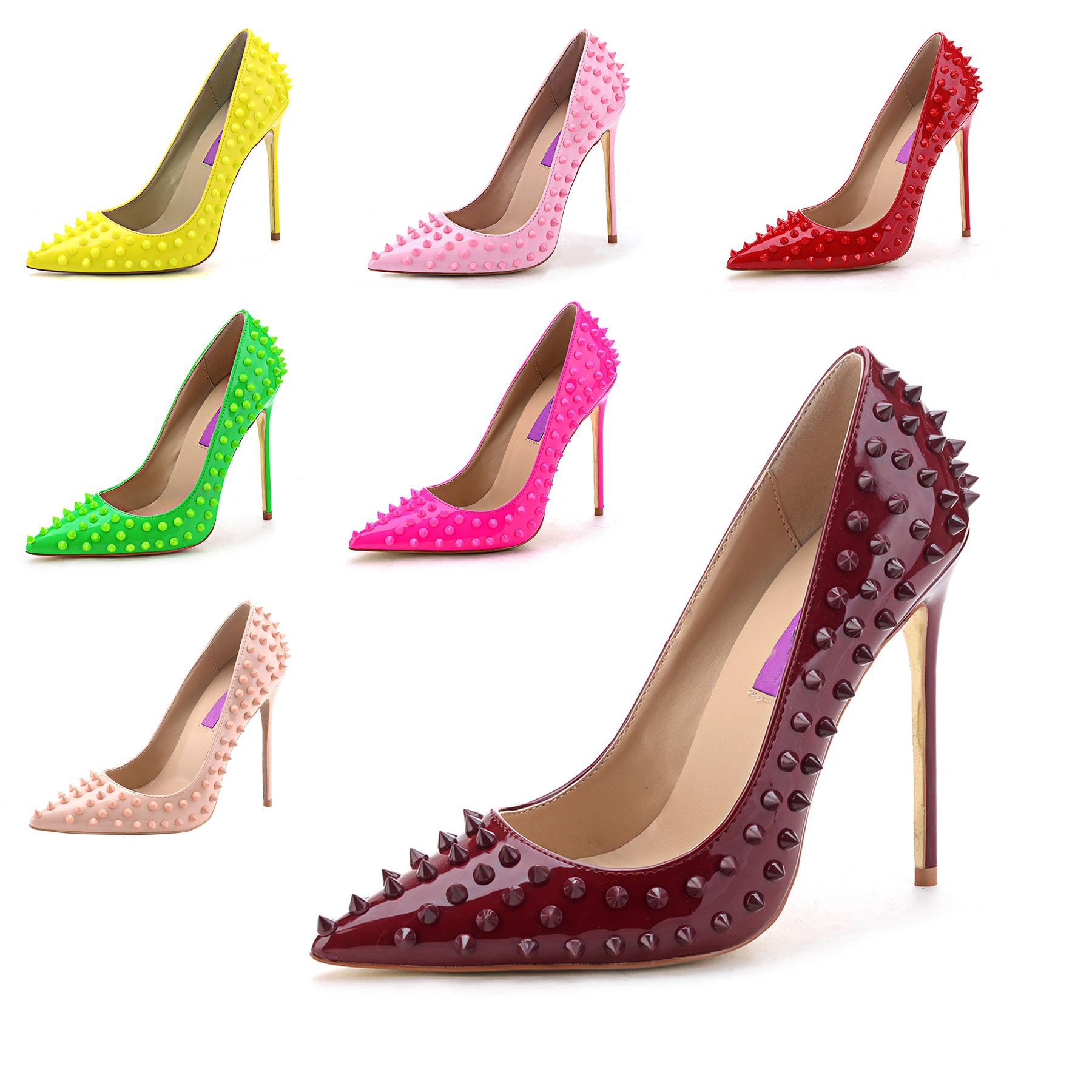 红色高跟鞋尖头图片