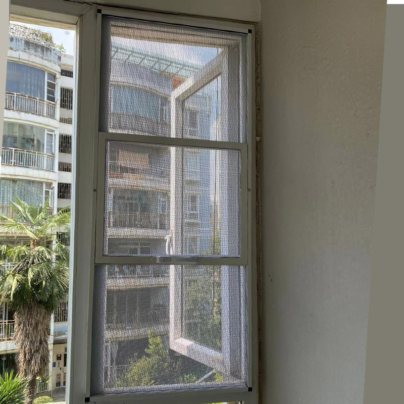 纱窗昆明金刚网纱窗上门安装阳台防盗护栏铝合金隐形纱门纱窗