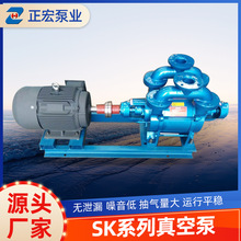 定制sk系列水环式真空泵工业用静音无油水泵两用铸铁单级真空泵