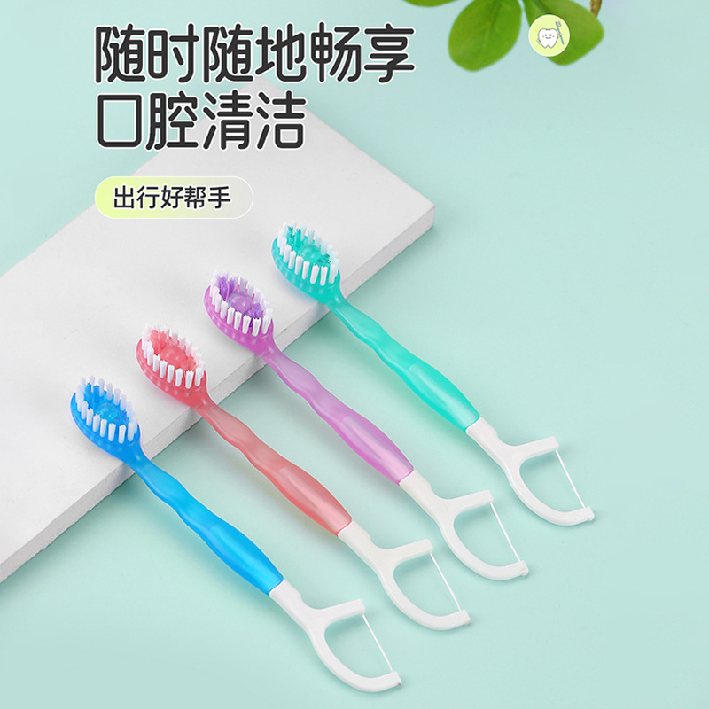 disposable portable bead toothbrush multi-purpose adult home use portable functional toothbrush for going out fresh breath