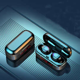 跨境v7无线蓝牙耳机led数显5.0触控tws运动迷你耳机入耳双耳塞