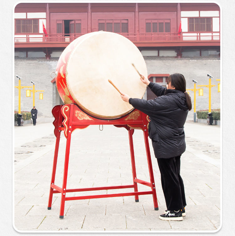厂家大鼓立式鼓战鼓立式龙鼓牛皮大鼓演出鼓锣鼓跳舞鼓寺庙鼓红鼓