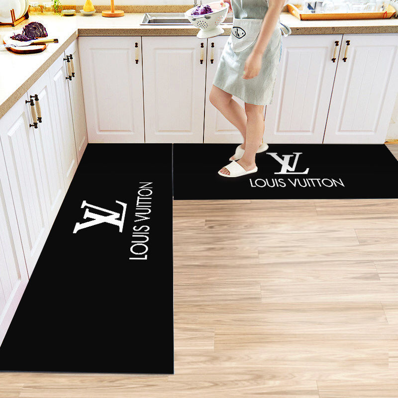 Rectangular Fashion Brand Ins Internet Celebrity Kitchen Mat Carpet Mats Non-Slip Mat Long Mat Set