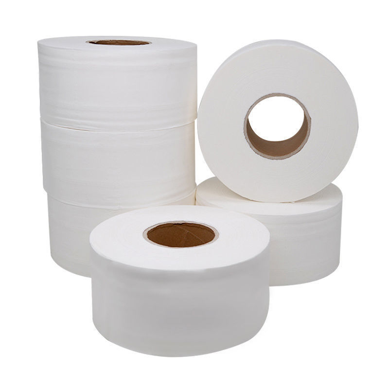 Foreign Trade Commercial Large Plate Paper 12 Rolls Large Roll Paper Flexible Wood Pulp Three-Layer Thickened Roll Paper Toilet Paper Hotel Plate Paper