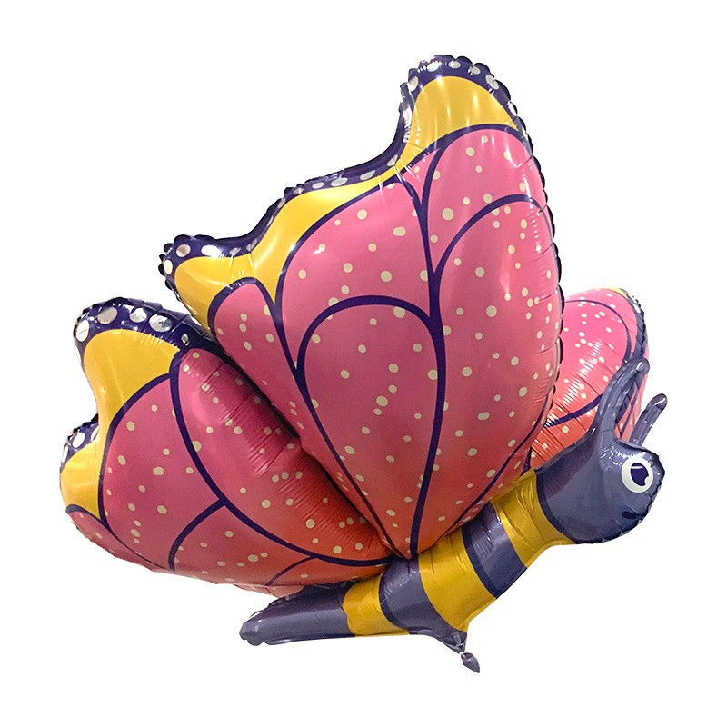 4D Flower Butterfly Dragonfly Insect Series Balloon Bee Snail Beetle Kindergarten Activity Arrangement Aluminum Film Balloon