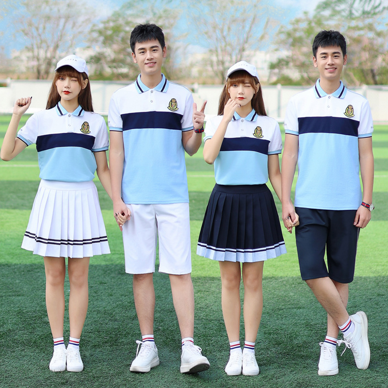 中学生校服套装学院风班服夏季高中生运动会开幕式毕业照服装068