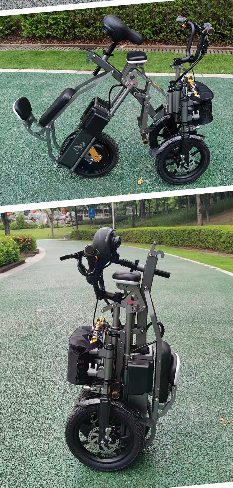 简行 倒三轮 房车 运动电动可折叠小型代步车轻便锂电池成人