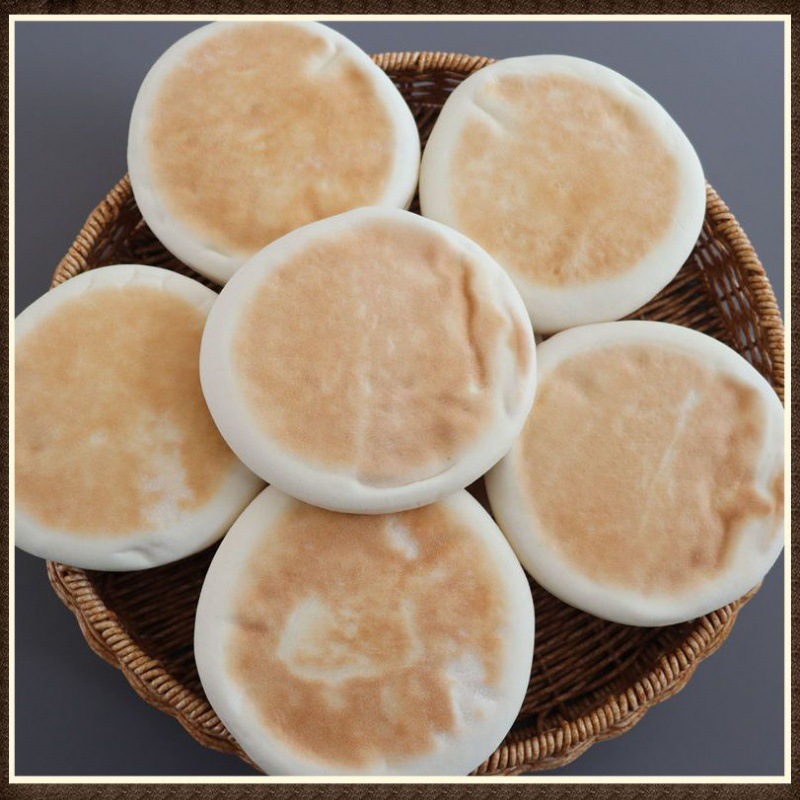 肉夹馍的饼胚手工白吉馍原味白吉里脊电烤饼速食早餐商用烧饼批发