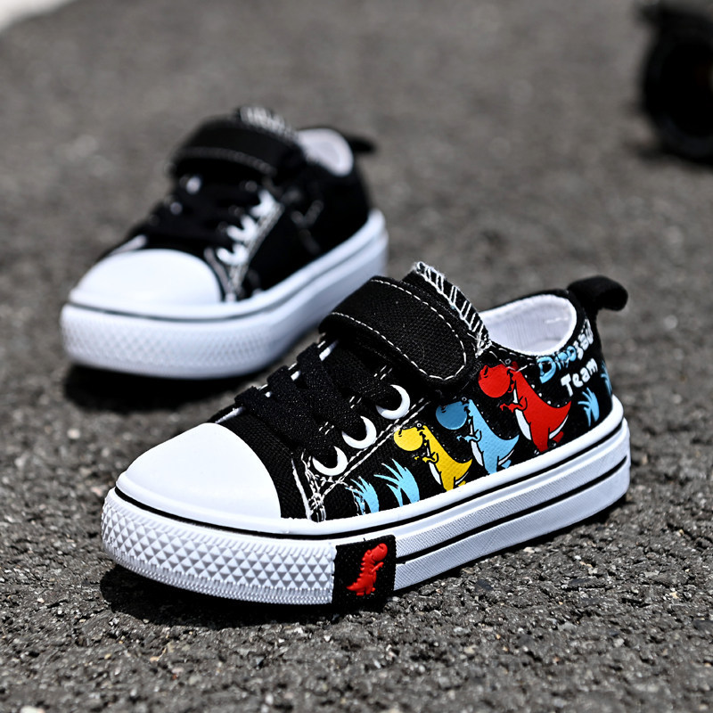 Children's Canvas Shoes Boys Girls' Shoes Baby Leisure Low-Top Shoes Fashion Sneakers Spring and Autumn Breathable Shoes