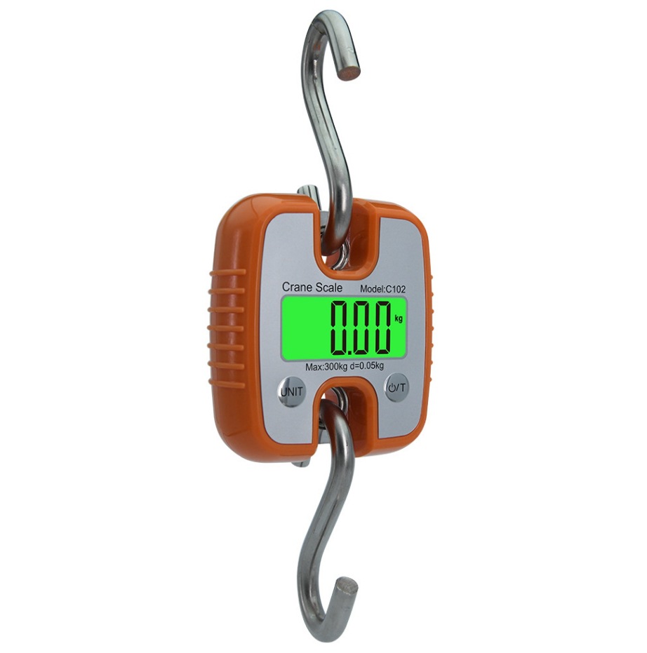 厂家便携式手提电子秤打猎吊称工业秤迷你防水电子吊钩秤300kg