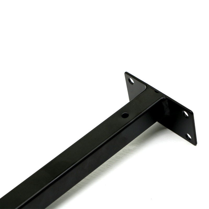 方管隐藏式壁挂支撑隔板支架黑色挂钩层板托台板墙上暗藏板托支架