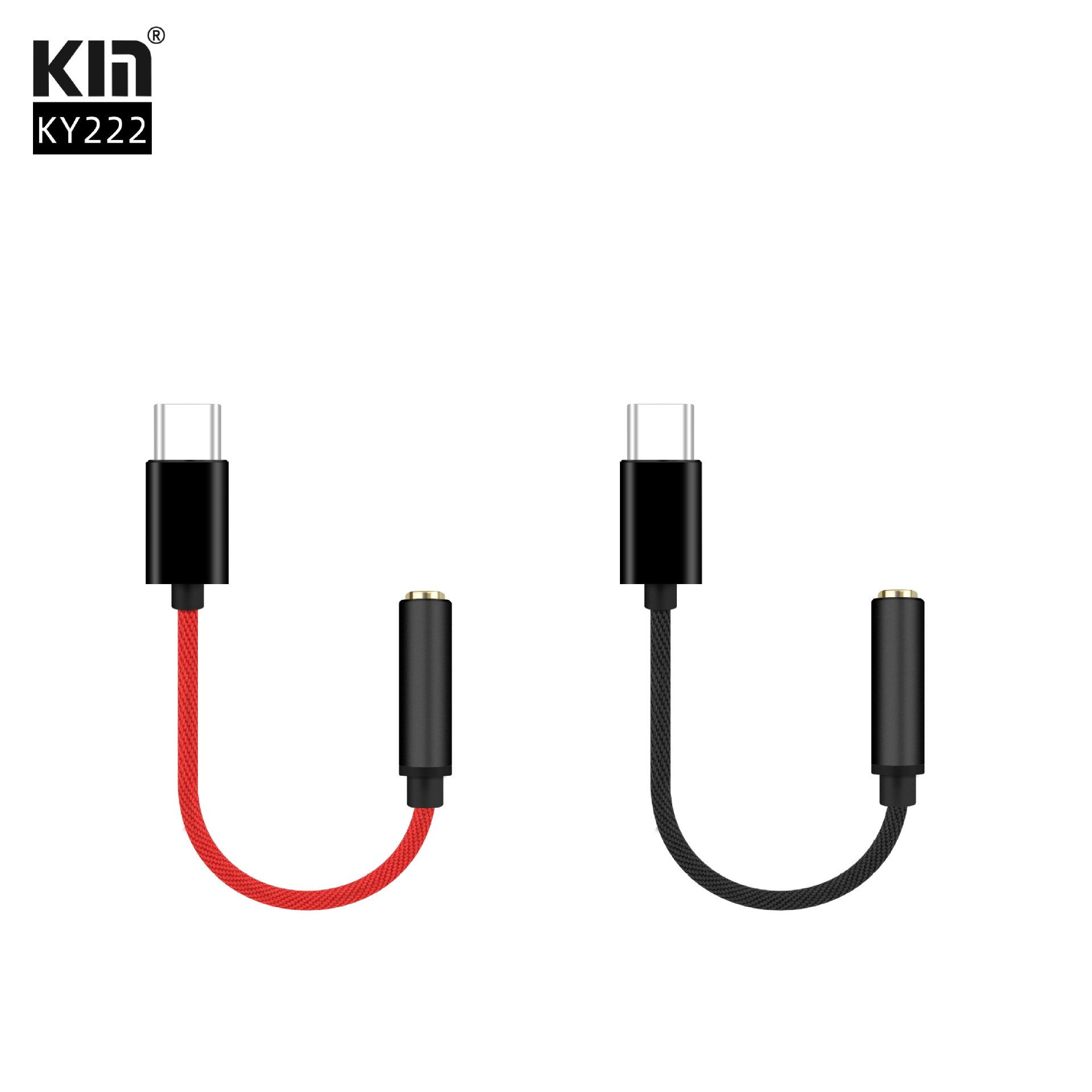 kin-ky222 digital type-c to 3.5 adapter tpc headset patch cord tpc audio adapter