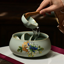 批发汝窑茶杯品茗杯主人杯陶瓷家用功夫茶具单杯汝瓷茶盏小茶碗