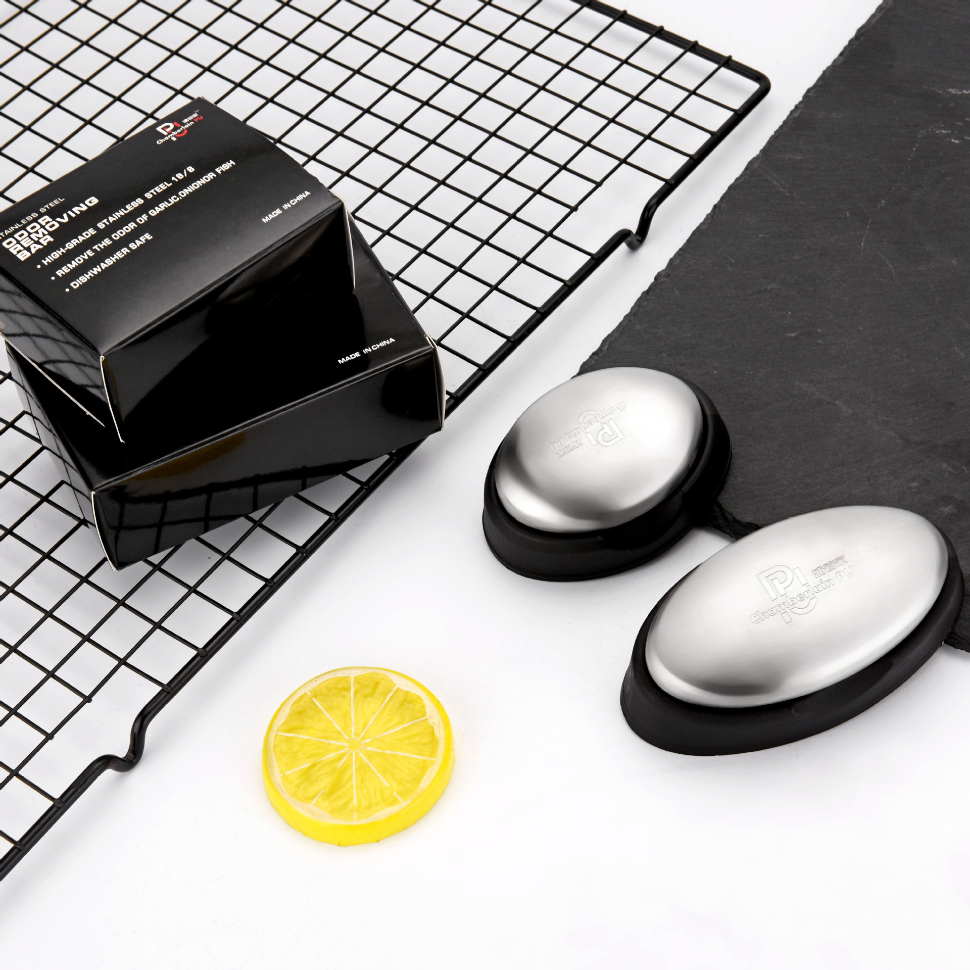 304不锈钢肥皂去味皂椭圆形洗手器去味金属皂厨房小工具