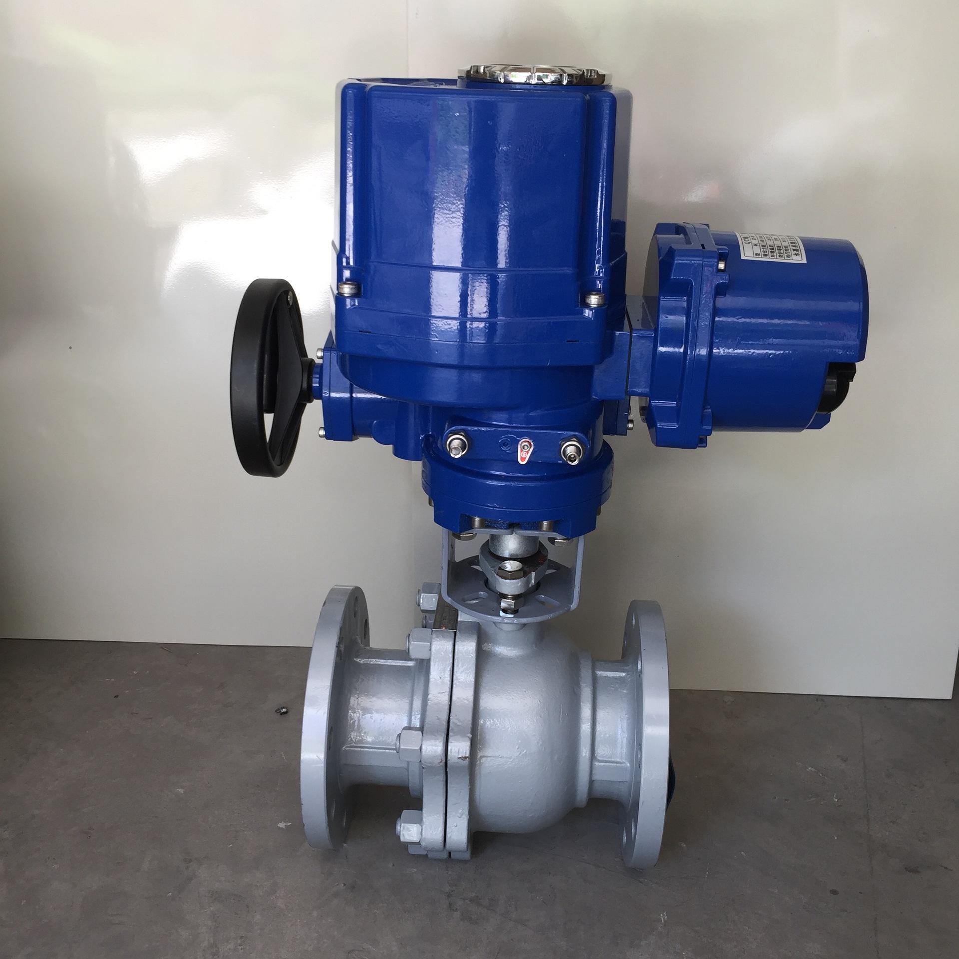 qt电动执行器配电动球阀 q941f-16p dn100 防爆电动不锈钢球阀