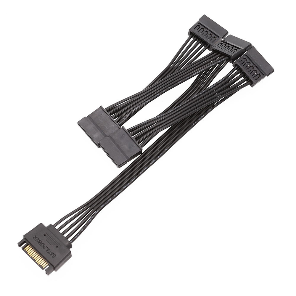 电源sata 15pin 一拖五 串口一分五 sata 硬盘电源线硬盘扩展线