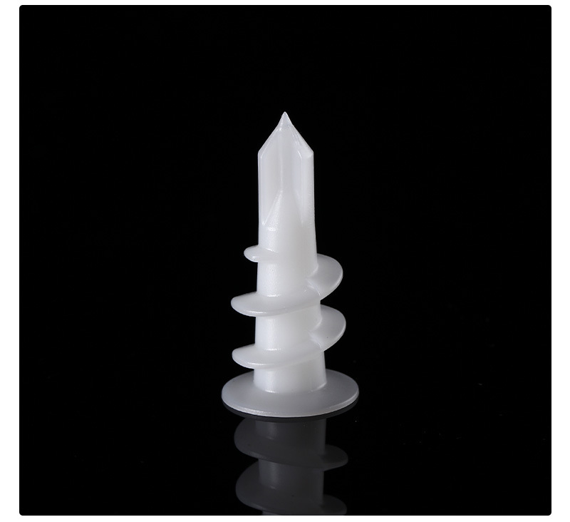 塑料螺旋式螺丝尼龙膨胀石膏板壁虎自攻螺丝膨胀螺丝胶钉定制