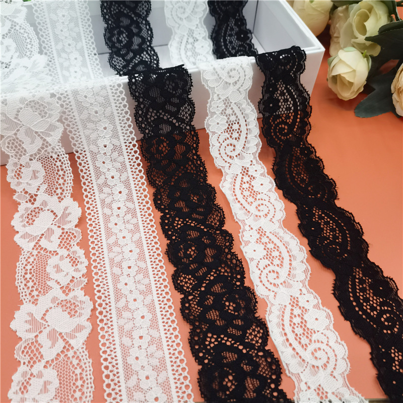 3.5cm bar code elastic lace women‘s clothing accessories clothing accessories ornament headband lace clothes lace 4cm