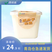 新疆西域春新品2斤方桶装青岛发货低温浓缩大桶水果捞奶皮子酸奶