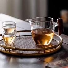 加厚玻璃功夫茶具配件耐热透明泡茶过滤公道杯茶海分茶器茶漏套装