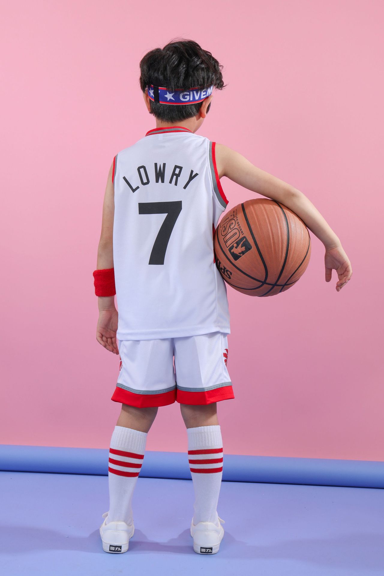 夏季diy儿童篮球服套装雄鹿字母哥猛龙快船独行侠东契奇球衣批发