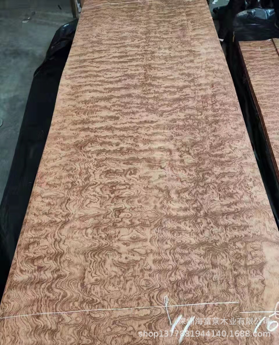 球纹花梨天然木皮涂装板 球形花梨木饰面 巴西花梨海南花梨贴面板