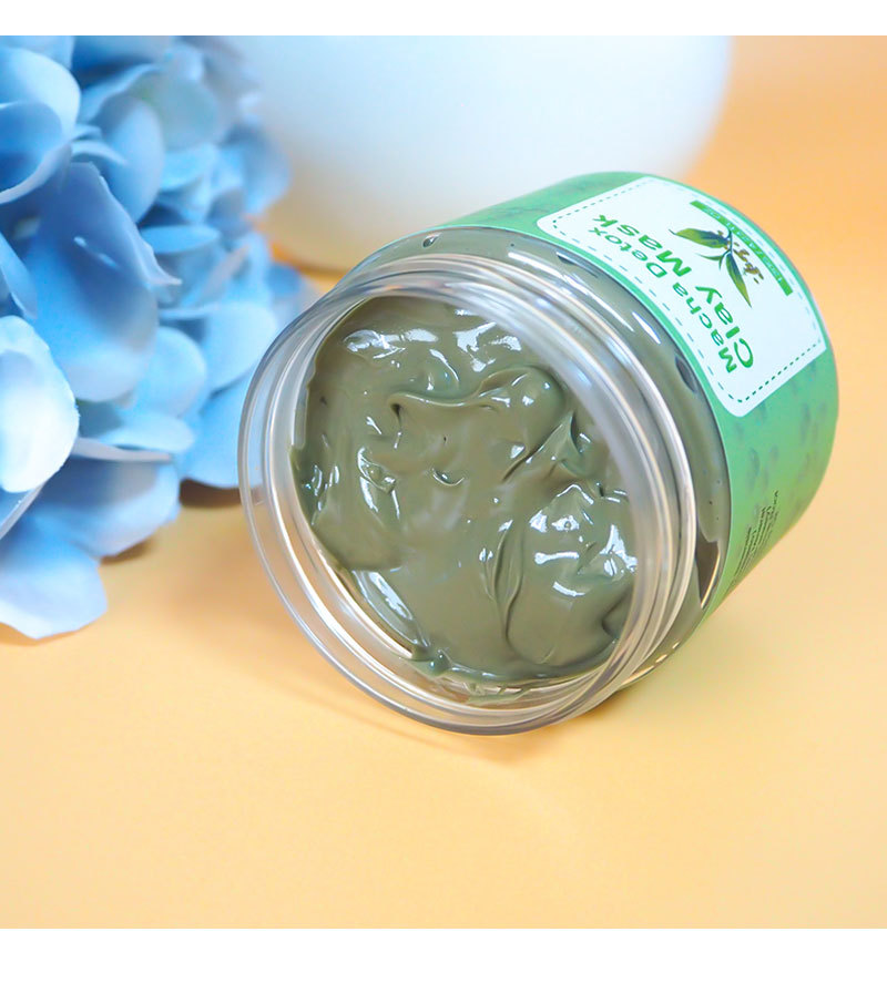 跨境专供 120g clay mask 抹茶绿豆泥膜保湿补水滋润面膜泥清洁