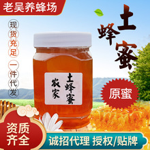 农家500g瓶装土蜂蜜特产新鲜结晶成熟荆条蜂蜜礼品代发喜蜜伴手礼
