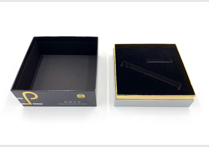 厂家 彩印天地盖精装烫金硬卡纸印刷彩盒 精美精华液礼品盒