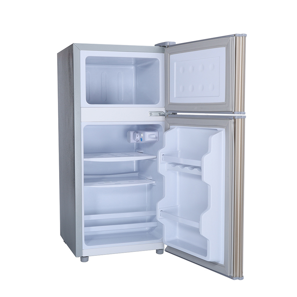 BCD-118 Household Rental Small Double Door Refrigerator 118l Double Door Refrigerator Dormitory Mini Mini Refrigerator