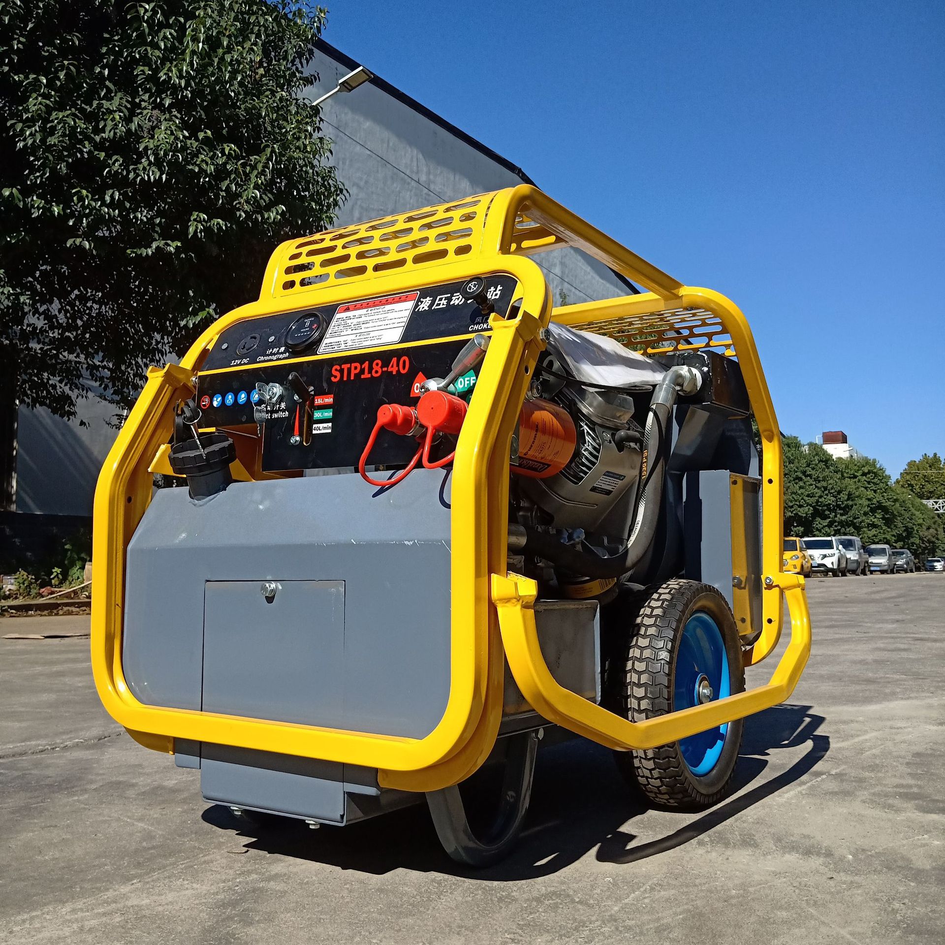 甘肃液压镐动力站汽油柴油便携式液压动力站碎石破石多能液压泵站