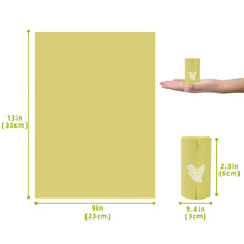 新款玉米淀粉宠物拾便袋 生物降解一次性狗狗拾便袋现货可批发