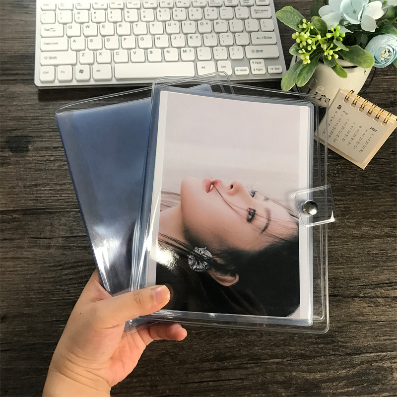 【小数量定制】批发韩版7寸拍立得pvc透明相册插页式小卡收纳册