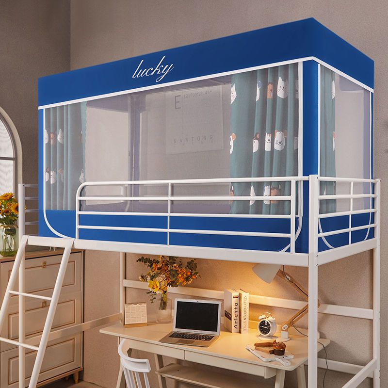 宿舍蚊帐全包学生宿舍一体式上下铺遮光防尘床帘0.