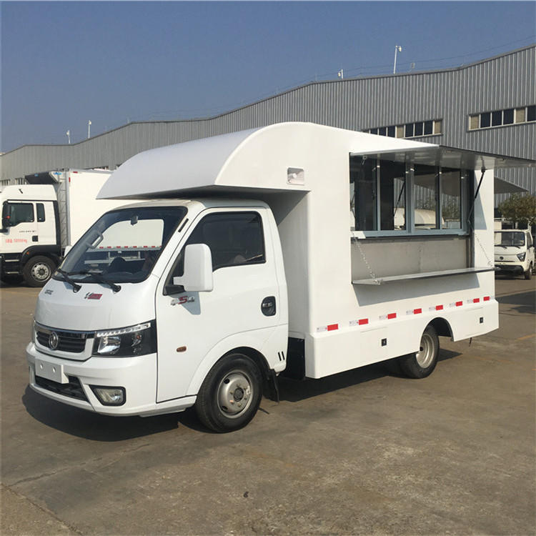 东风汽油小吃车 3米4厢体 保温快餐车 五菱发动机1.5排量