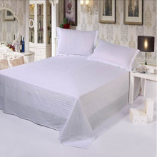 WT2U夏季床单宾馆酒店床上用品旅社白色炕单被单2米被套1.2m被罩1