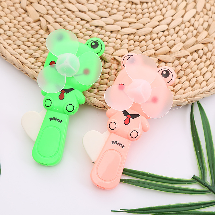 Cute Cartoon Hand Fan Hand Pressure Manual Mini Fan Portable Portable Hand-Held Fan Push Toys Wholesale